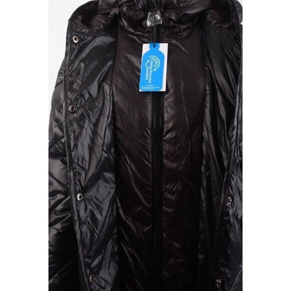 NOIZE Womens Amiyah Long Length Puffer Coat Jacket Black XS New NO BELT - Picture 6 of 8